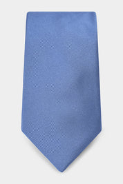 Cravate 100 % soie - Bleuet