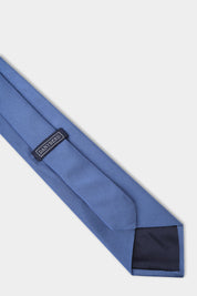 Cravate 100 % soie - Bleuet