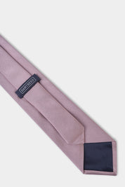 Cravate 100 % soie - Rose satiné