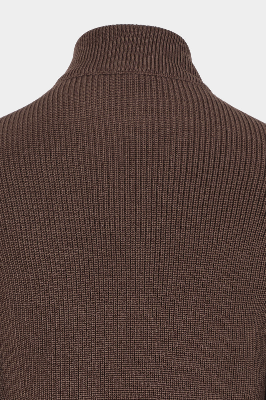 Blouson zippé bi-matière - Noisette