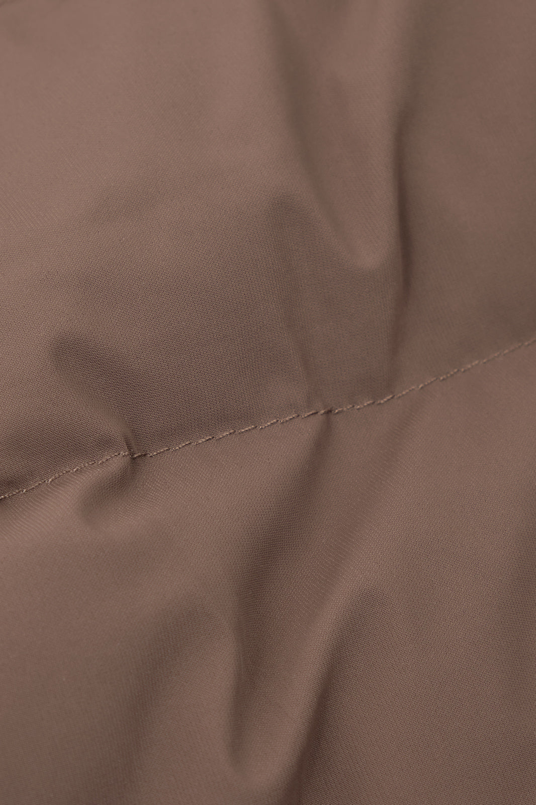 Blouson zippé bi-matière - Noisette