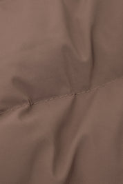 Blouson zippé bi-matière - Noisette