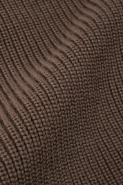 Blouson zippé bi-matière - Noisette