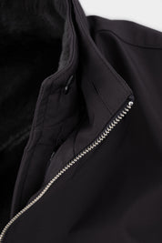 Blouson zippé avec fourrure amovible - Noir