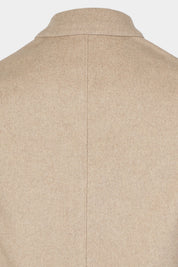 Vue de dos du blouson worker couleur beige