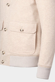 Flannel school jacket - Beige