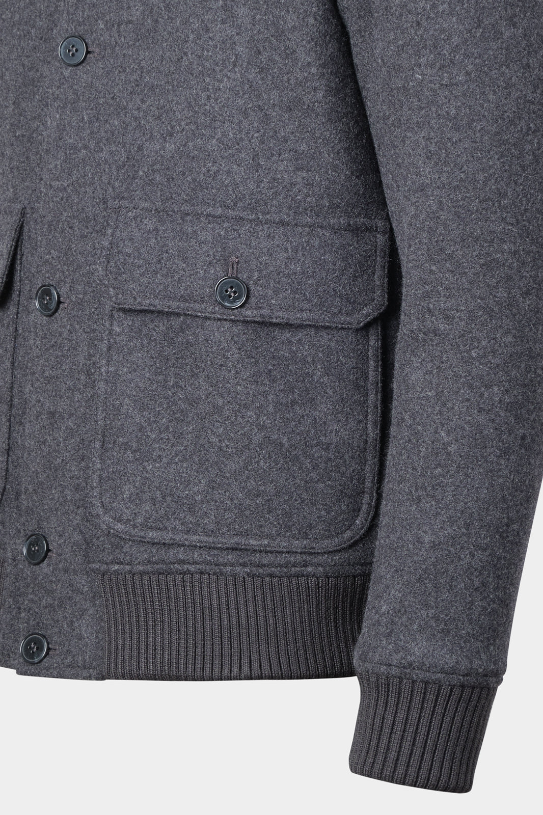 Flannel varsity jacket - Grey