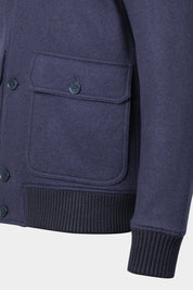 Flannel school jacket - Navy