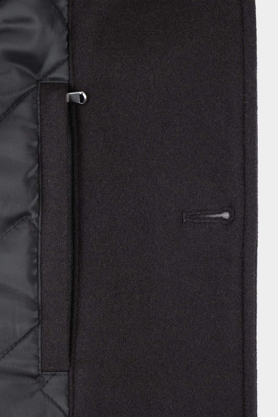 Flannel varsity jacket - Black