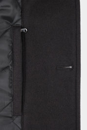 Flannel varsity jacket - Black