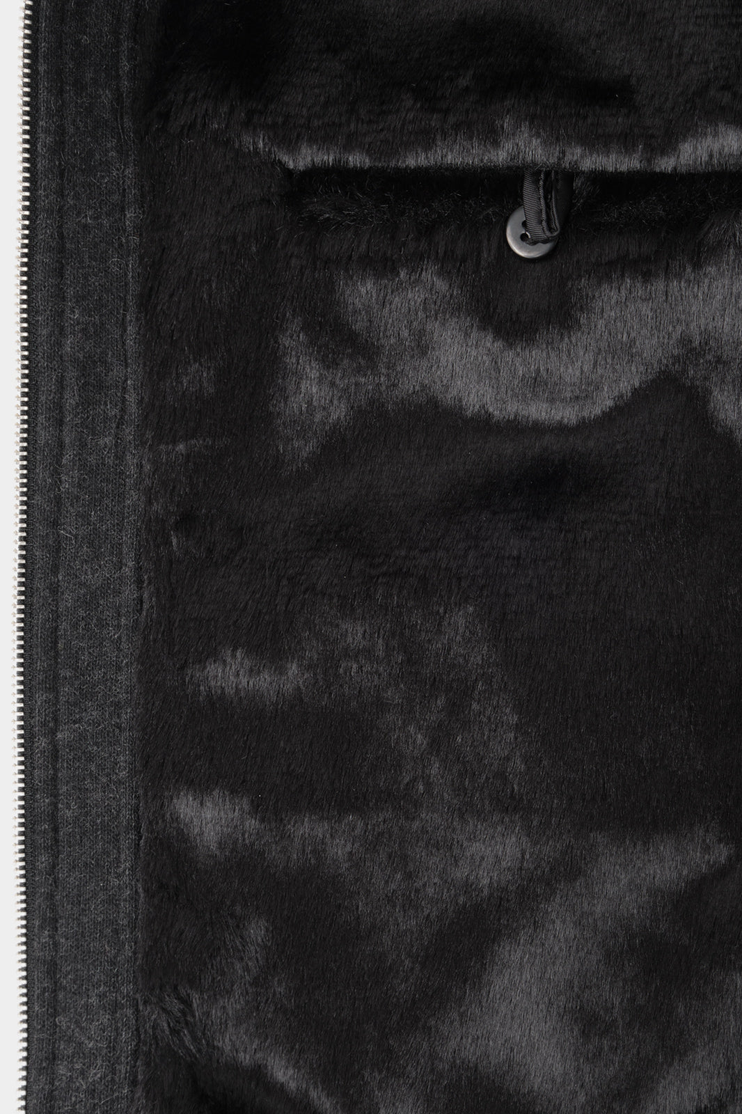 Blouson en jersey de laine fourré - Gris
