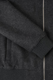 Blouson en jersey de laine fourré - Gris