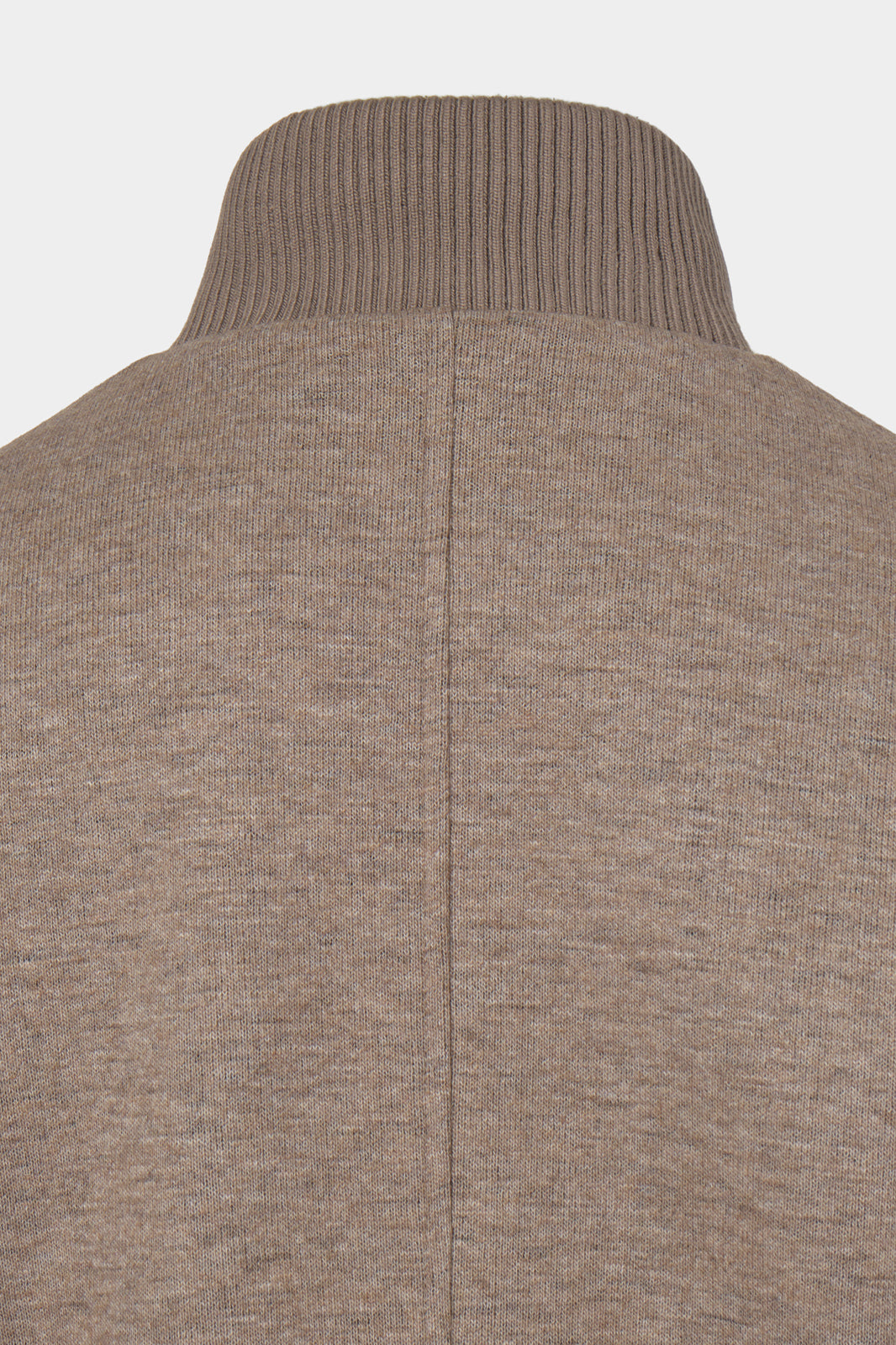 Blouson en jersey de laine fourré - Taupe
