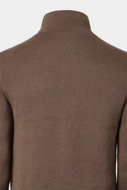Blouson en maille matelassé - Noisette
