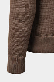 Blouson en maille matelassé - Noisette