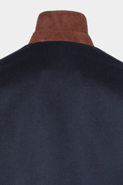 Manteau laine et cachemire - Marine