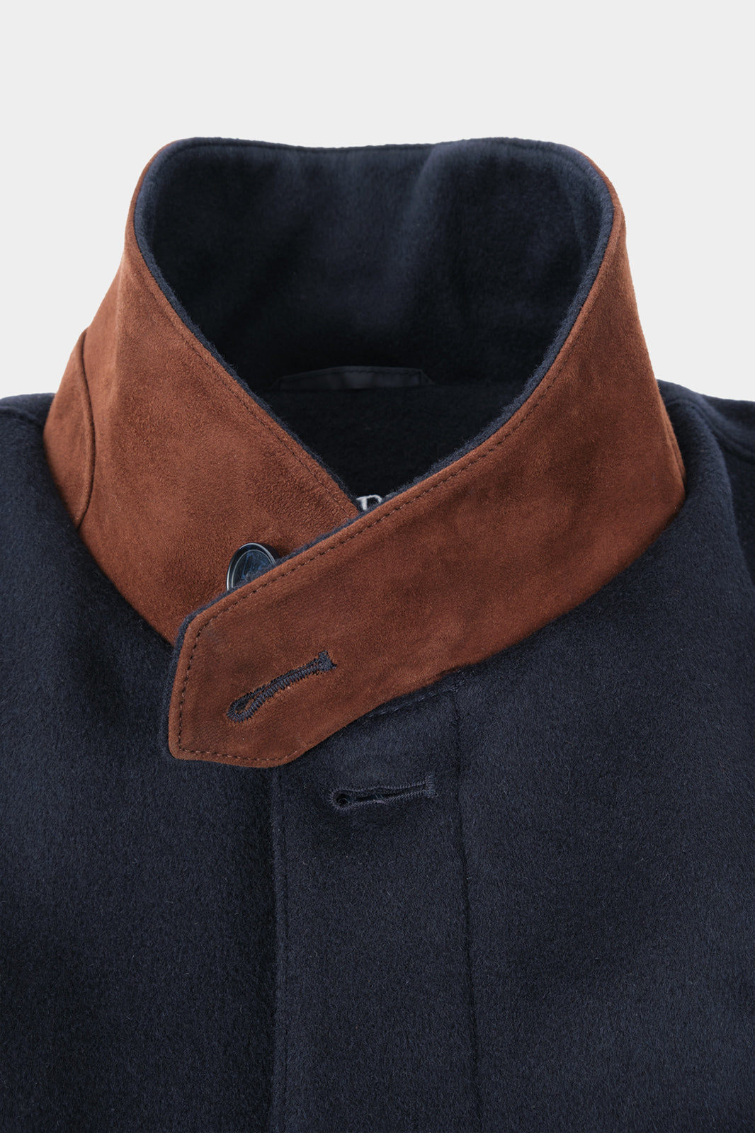 Manteau laine et cachemire - Marine