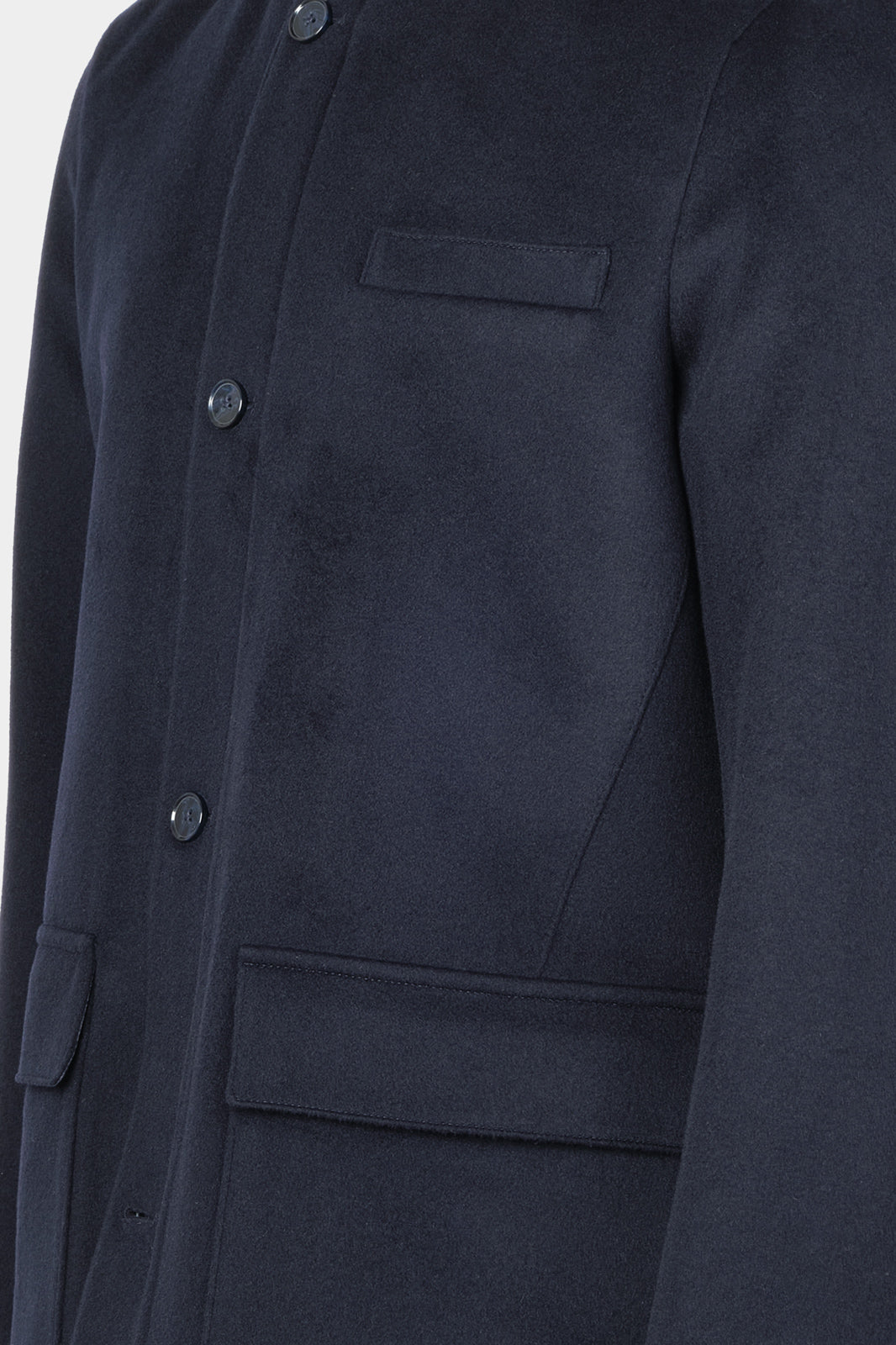 Manteau laine et cachemire - Marine