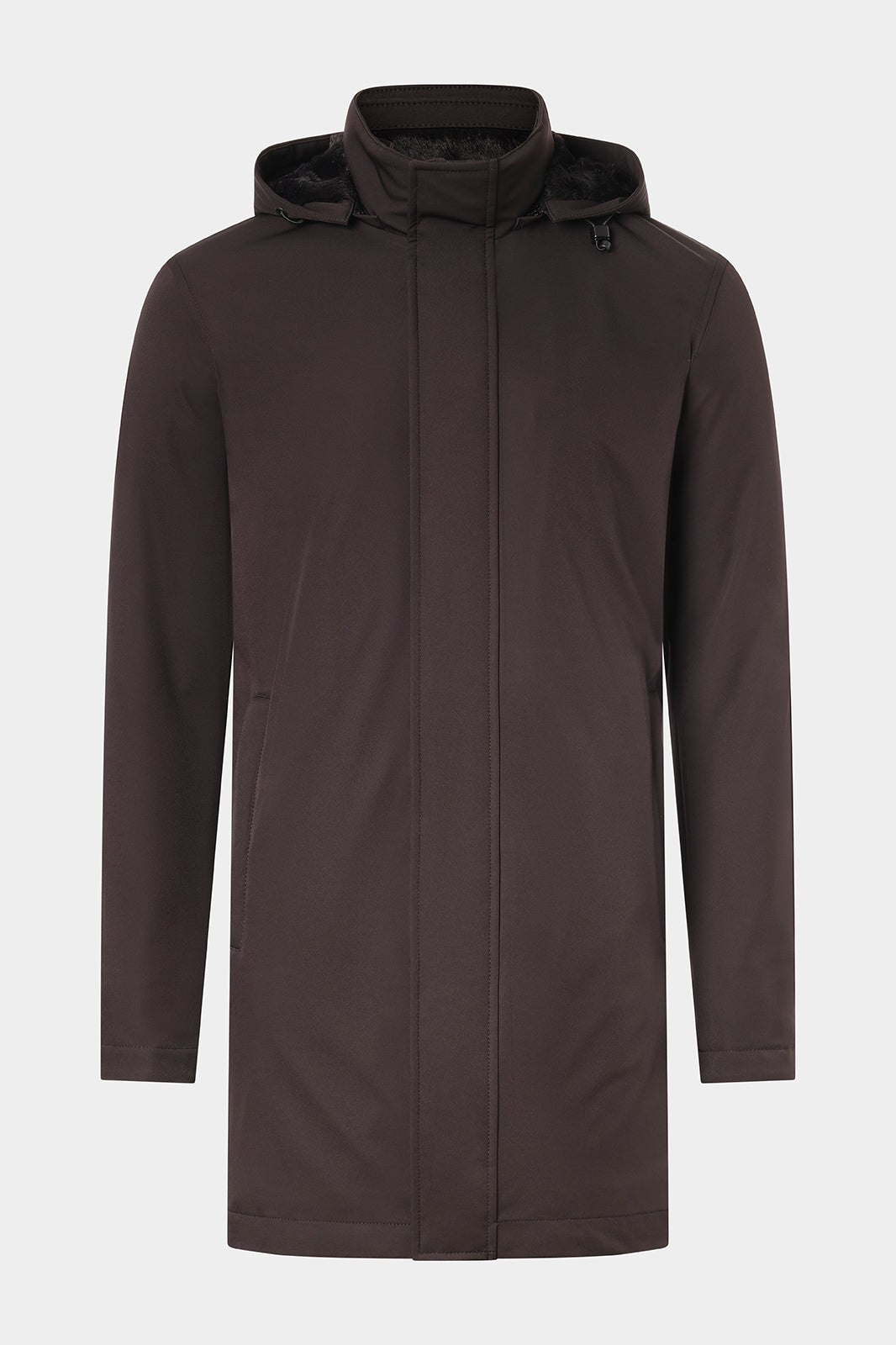 Parka with removable hood - Black