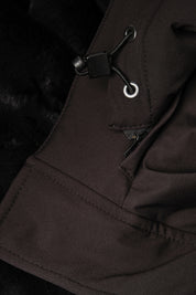 Parka with removable hood - Black