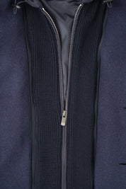 Flannel varsity jacket - Black