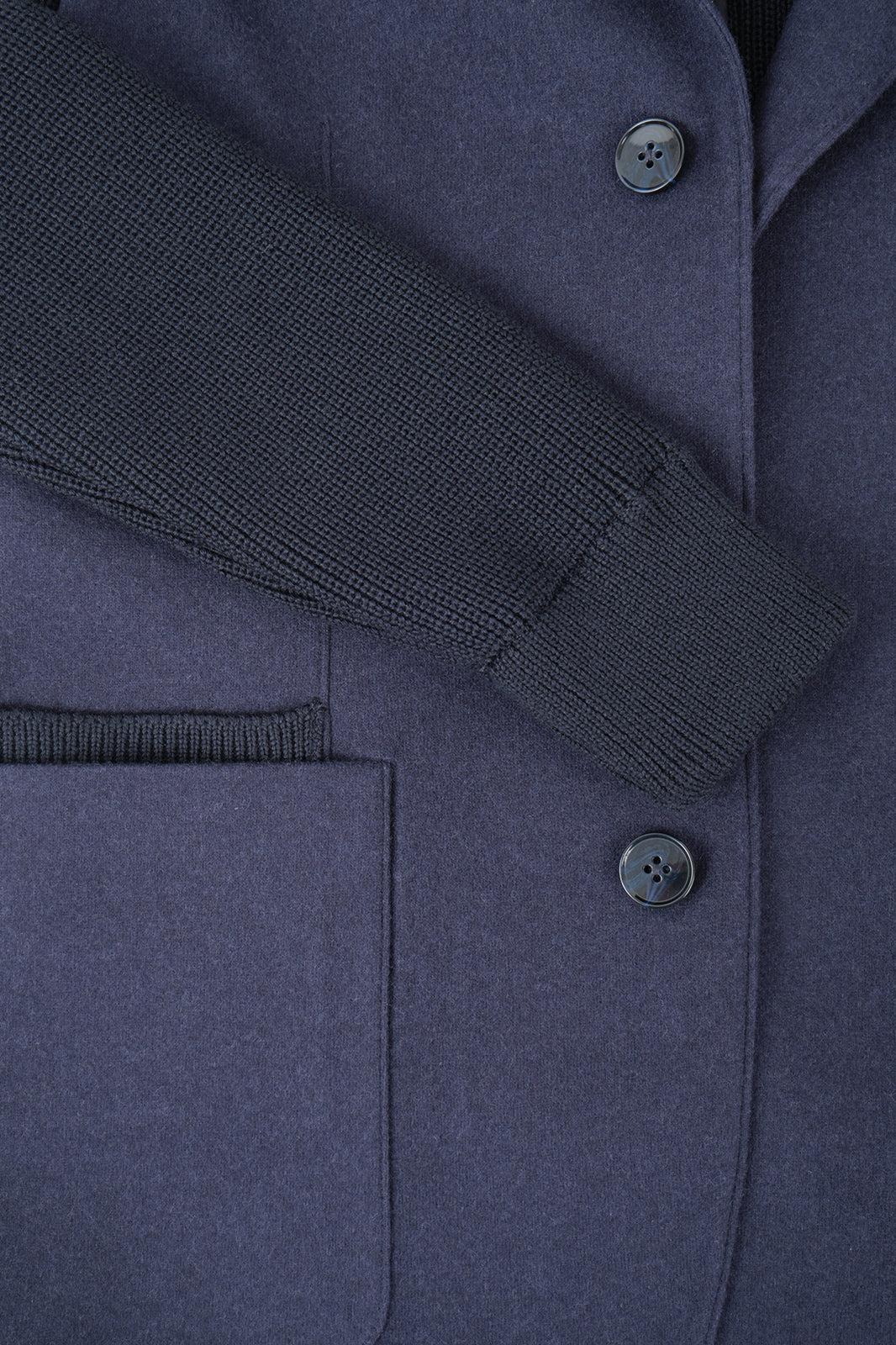 Flannel varsity jacket - Black