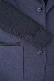 Flannel varsity jacket - Black