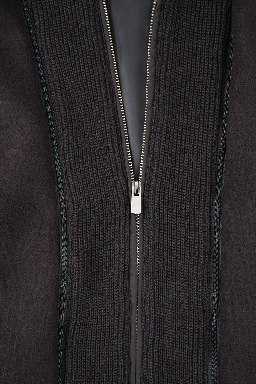 Flannel varsity jacket - Black