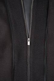 Flannel varsity jacket - Black