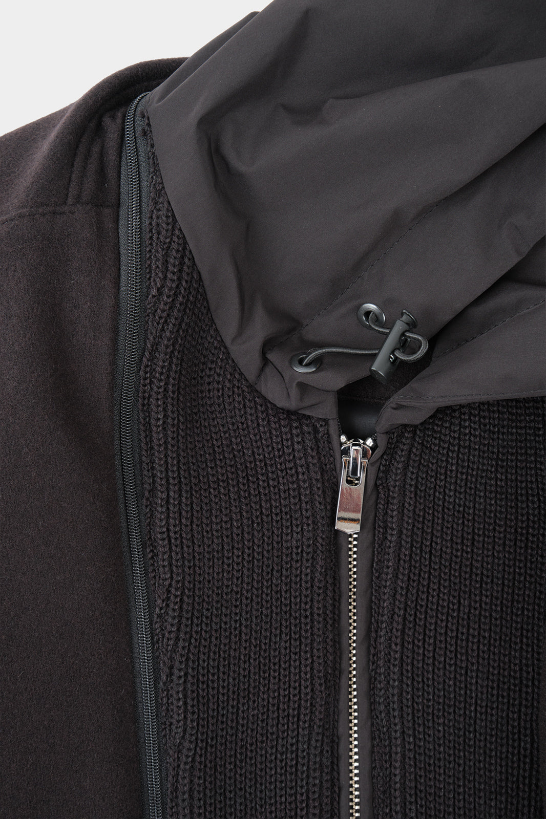 Flannel varsity jacket - Black