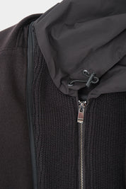 Flannel varsity jacket - Black