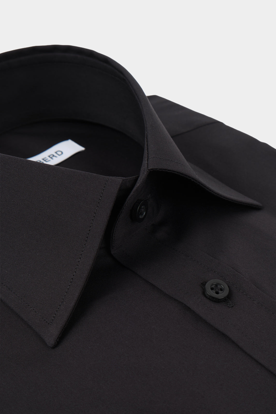 Chemise grand col plongeant - Noir