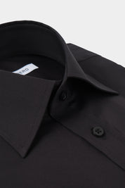 Chemise grand col plongeant - Noir