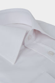 White Shirt with Large French Collar