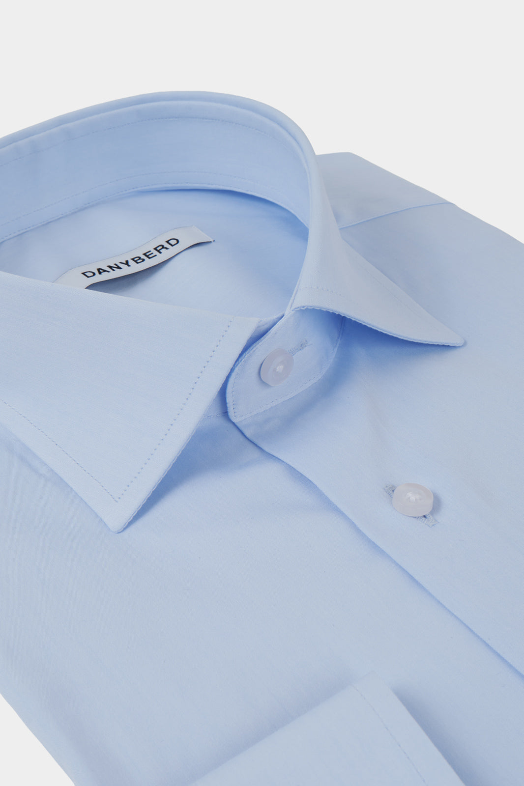 Chemise col français - Bleu ciel