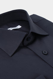 Chemise grand col plongeant - Marine