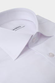 Chemise col français non cintrée - Confort - Blanche