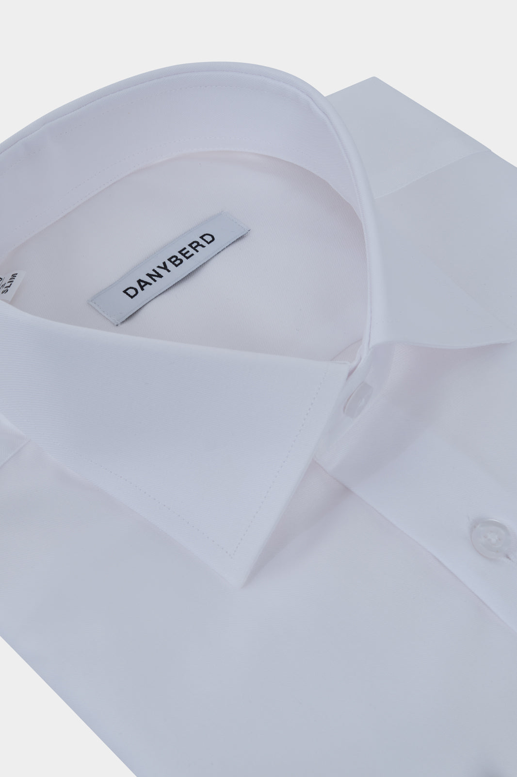 Chemise col français non cintrée - Blanche
