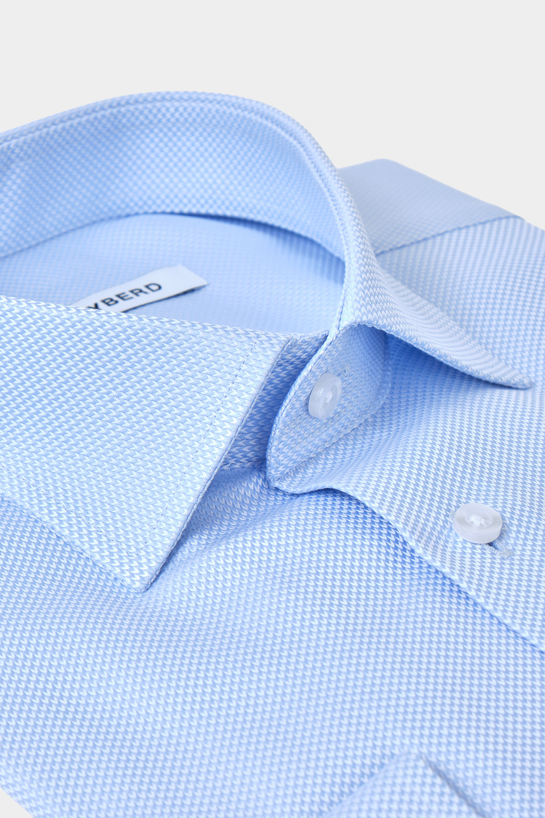 Chemise avec motif ton sur ton - Bleu ciel