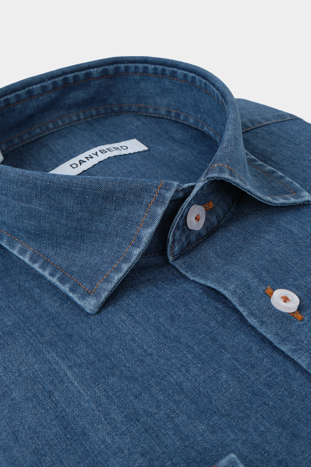 Chemise col français - Jeans coutures contrastées