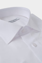 Chemise en coton non cintrée - Blanche