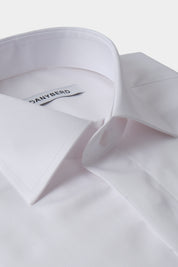Chemise col français - Boutons cachés - Blanche