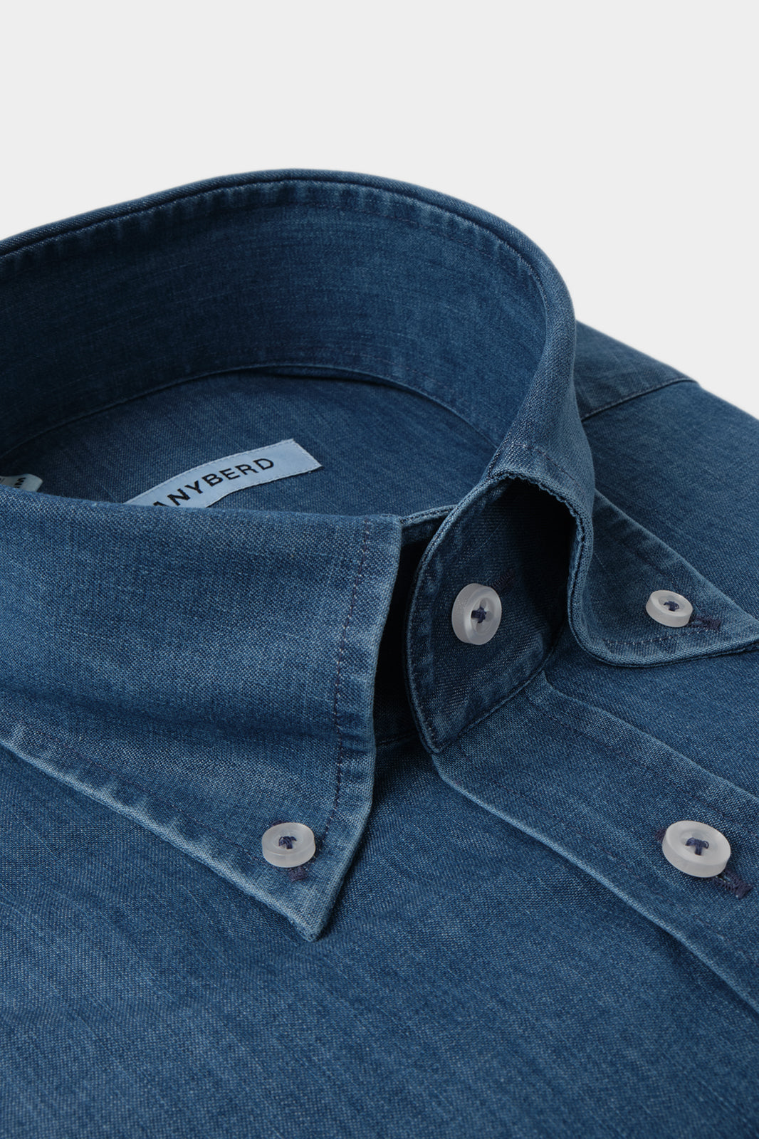 Chemise grand col boutonné - Jeans