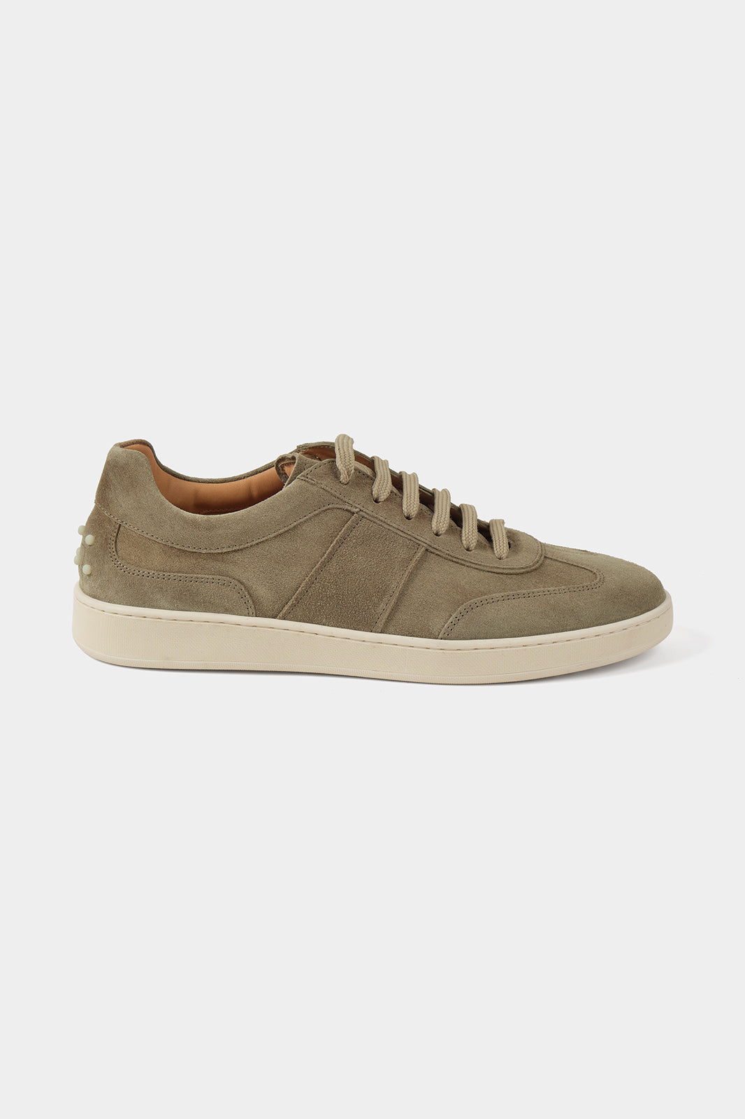 Sneakers en peau à picots - Taupe