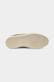 Sneakers en peau à picots - Taupe