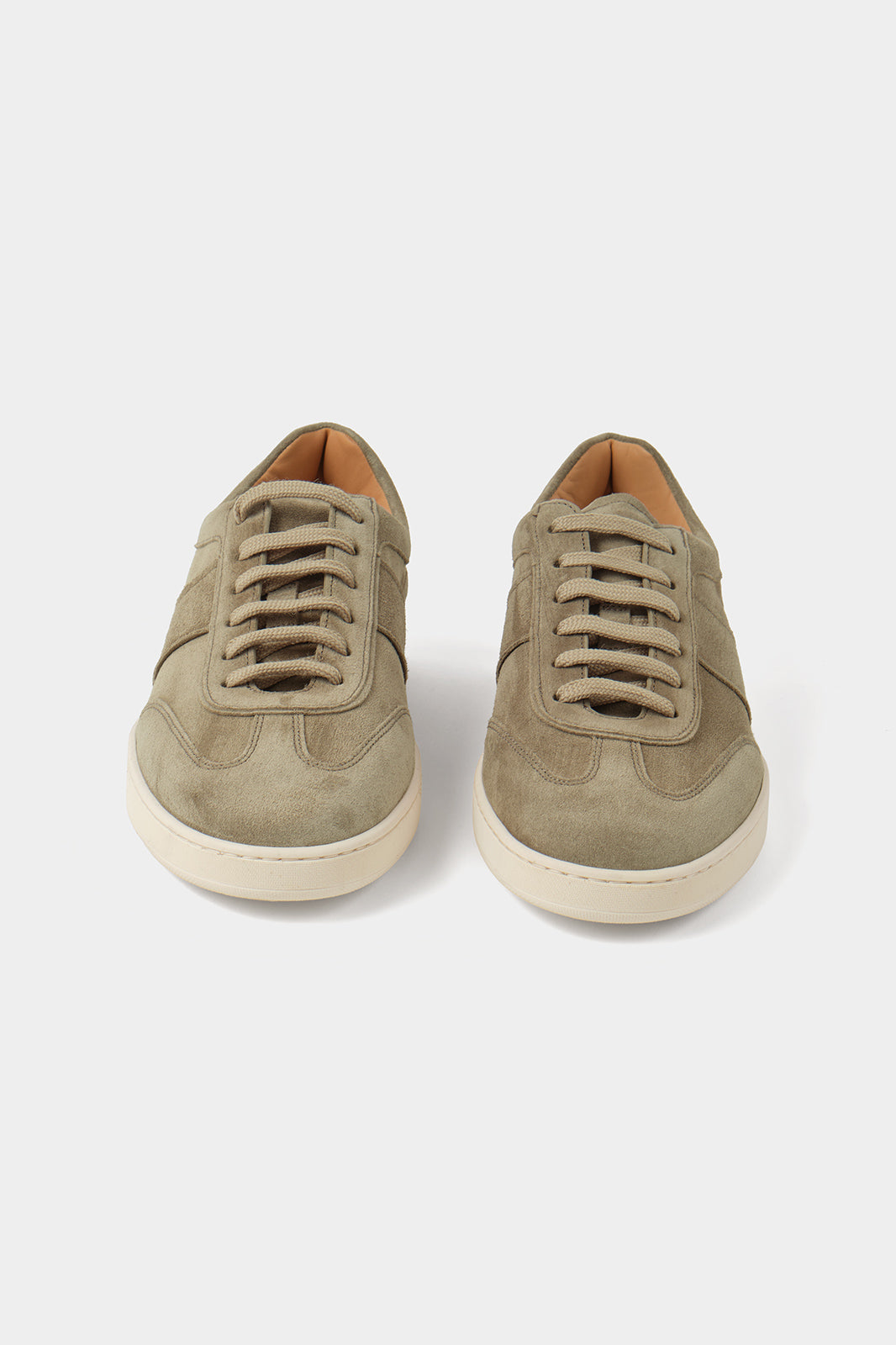 Sneakers en peau à picots - Taupe