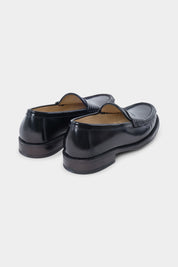 Mocassins en cuir glacé - Noir