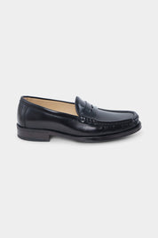 Mocassins en cuir glacé - Noir