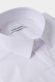 Chemise Micro-col - Blanche