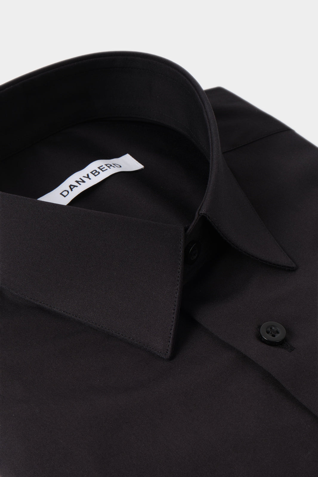 Chemise col couture - Noir